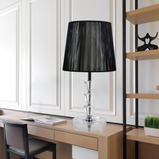 Creative black living room fashion Crystal table lamp modern minimalist bedroom bedside lamps and decorative MT-8413