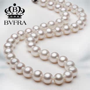  【宝芙兰】天然珍珠项链 长项链 9-10 近正圆 正品包邮 妈妈礼物