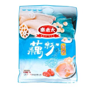  秦老太加钙藕粉630克即食早餐营养高钙纯藕粉健康营养正品保证