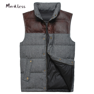  Markless新款秋冬羽绒马甲男坎肩马夹男士马甲羽绒背心正品