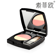 Soffio索菲欧红韵亮颜双色腮红4g细腻修容 自然橘色 彩妆正品包邮