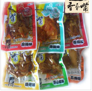 全国名牌豆腐干 四川香香嘴豆干约500克6种口味混（19小包） 零食