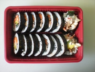  彩虹优品 金枪鱼紫菜包饭卷寿司卷紫菜卷饭韩国进口食品天津外卖