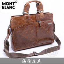 春夏季新Montblanc/万宝龙商务休闲公文手提包品牌男式皮包时尚包