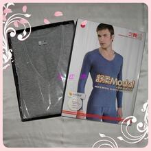 特价出售哦！三枪~舒柔Modal莫代尔男士V领内衣套装 21553DO