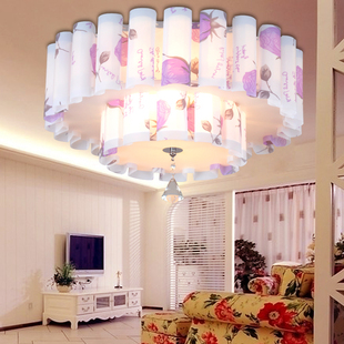 Simple modern PVC parchment lamp bedroom study lamp living room chandelier fashion wedding room ceiling light X-PVC256