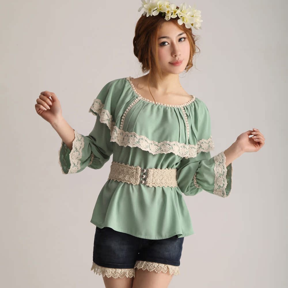 韩版淑女气质蕾丝...