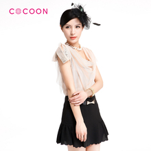 COCOON新品网纱亮片不规则袖口上衣两件套212103007原价1388