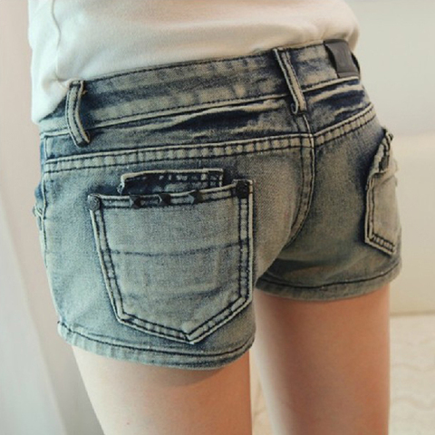 2014春装新款牛仔<em>短裤女夏</em>韩版潮修身大码破