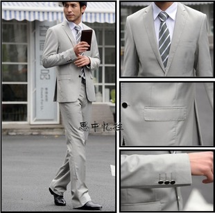  春款特价男士休闲西服套装韩版时尚潮男修身英伦结婚新郎西装
