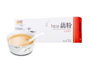  杭州特产藕粉唐纳兹红枣莲子西湖藕粉300g