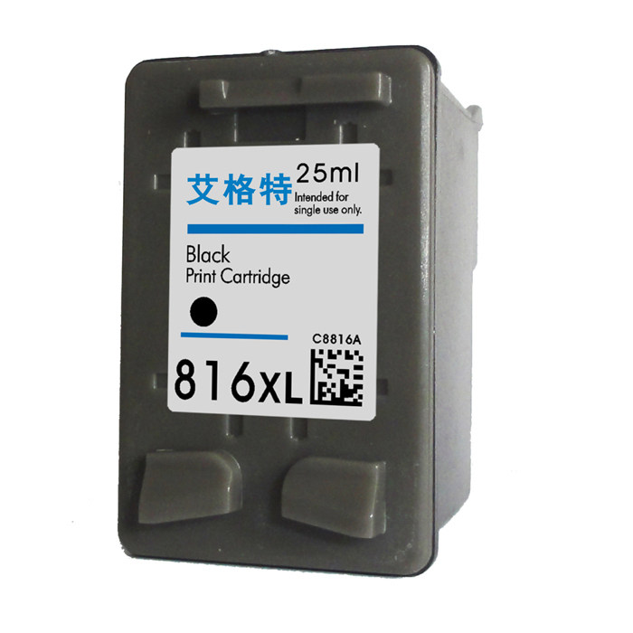 艾格特 惠普HP 816 F388 F2188 F2288 F2128 D2368 4308黑色墨盒