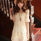 包郵 2012春裝新款女裝日系VIVI甜美公主短袖圓領蕾絲打底連衣裙
