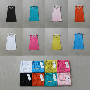 (Ladies 611-2) high-grade Modal Camisole female backing long section of the word vest 5005 #
