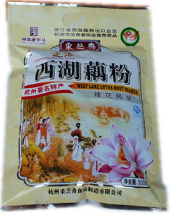  【350】杭州特产 采芝斋西湖藕粉（桂花风味）300克袋装
