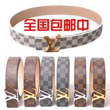 LV皮带路易威登/YAm9068Q/男士皮带专柜同步/旗盘格子/经典老花