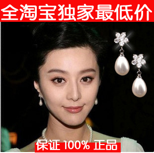  工厂直销天然珍珠耳钉耳环正品925纯银复古耳坠时尚美女特价包邮