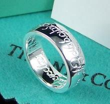 Tiffany plata de ley 925 anillo de plata anillos de plata esterlinas anillo de El Señor de los Anillos Anillos Hombres Hombres
