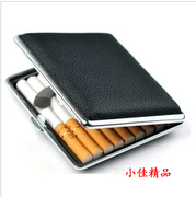 双烟盒真皮20支装超薄便携金属质香菸盒子个性创意男士烟夹