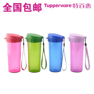 特百惠正品水杯塑料杯子 茶韵随心杯运动茶杯运动水壶防漏杯包邮