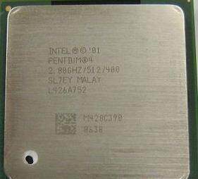 P4 2.8G/2.8Ghz/512K/400MHz/478针/支持所有478主板 CPU