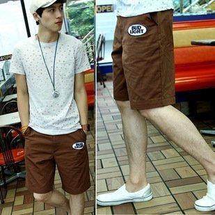 男装<em>短裤</em>七分休闲运动裤款2尺-3尺腰围黑/白/灰
