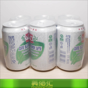  桂林特产 漓泉清爽啤酒 330ML听装 6听一打