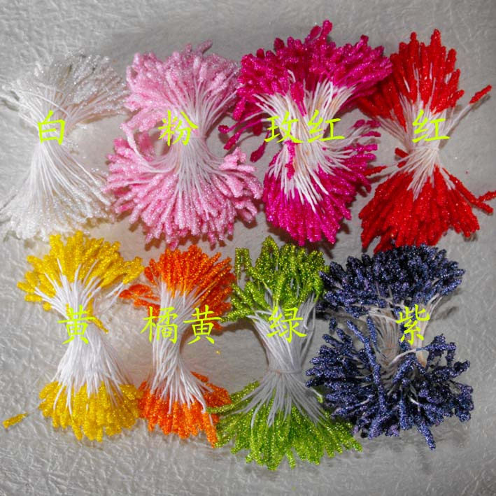 三皇冠★丝袜花/丝网花/纸花手工材料-玻璃小花蕊、花心 麦穗花蕊