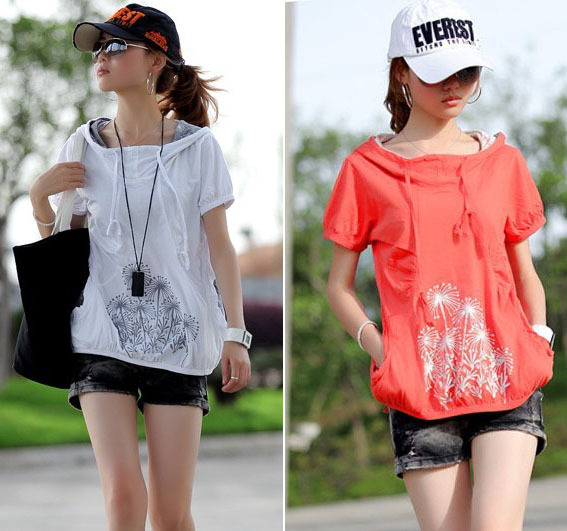 加大码女装T恤  显瘦夏装 印花短袖T恤...