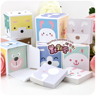  默默爱♥韩国创意文具 可爱便签纸 小清新迷你便签 便签本5本一盒