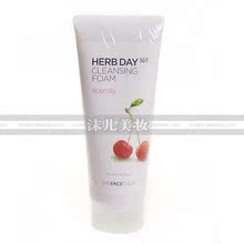 韩国正品 The Face Shop 樱桃泡沫洗面奶美白补水收毛孔 代购