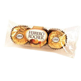 意大利进口FERRERO ROCHER费列罗榛果威化巧克力T3（3粒装）37.5g