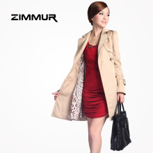 [ZM11FY7002]2011女装 秋冬装新款 欧美正品双排扣修身外套风衣