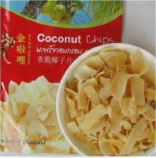  皇冠信誉！泰国特产 金啦哩 香脆椰子片 40g克 吃了忘不了