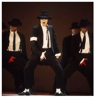 冲钻MJ迈克尔杰克逊演出服装 黑色危险dange