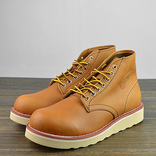  red wing  红翼 9111休闲牛皮鞋男皮鞋高帮鞋户外鞋马丁靴黄棕