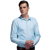 mjx2012新款 男装衬衫 修身长袖无口袋牛津纺衬衫