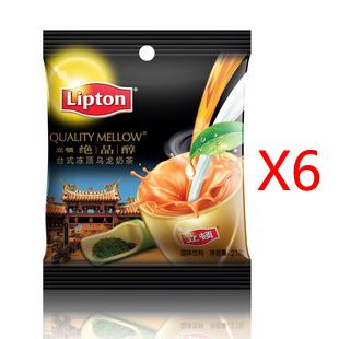  立顿奶茶  立顿绝品醇奶茶 台式冻顶乌龙6袋装