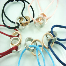 caitier Cady yucca Cartier LOVE bracelet bracelet colored rope blending double-loop +