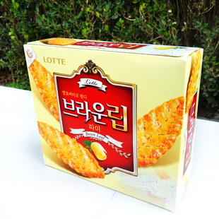  韩国原装乐天树叶饼干90g 蜂蜜烤制 明星最爱 韩剧常见酥皮零食
