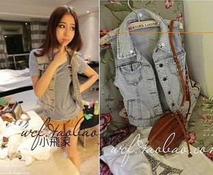 请问<em>什么马甲</em>适合<em>搭配</em>立领牛仔蓝色中长款的衬