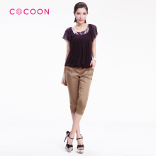 COCOON2012新品丝滑百搭哈伦风七分长裤子女裤212308014原价768