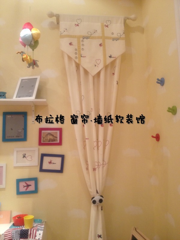 实体店 上门安装 儿童房 卡通刺绣 涤麻 爱心飞机气球 绣花窗帘在类目 居家布艺, 窗帘门帘及配件, 定制窗帘中 - 来自Buy2taobao.com提供专业的淘宝代购服务