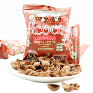  非油炸型膨化食品！菲律宾WL威廉爱可可玉米片 巧克力味称重250g