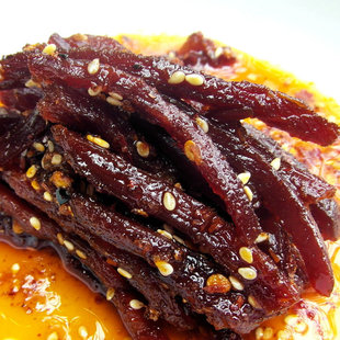  独家美味 四川麻辣牛肉干 手工炒制 当日新鲜制作 四川特产零食