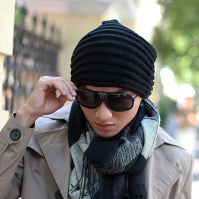 时尚男毛线帽毛线帽...