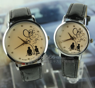  166情侣表一对 休闲学生新款手表韩国时尚皮带韩版 时装表石英表