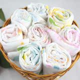 日单 西松屋 宝宝双层印花纱布/儿童手帕/婴幼儿纱巾/新生儿纱布