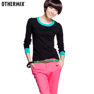  体验 OTHERMIX秋季套头针织衫女长袖针织外套修身12MN023009F