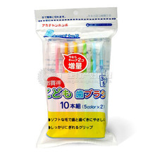 阿卡佳AKACHAN365儿童清洁牙刷10支装3-5岁